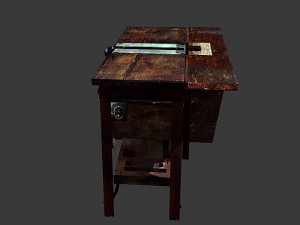 old circular saw 3D 模型