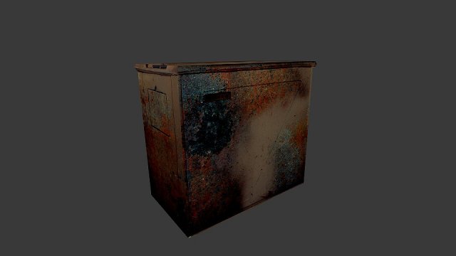 old washing machine Model 3D .c4d .max .obj .3ds .fbx .stl .blend 