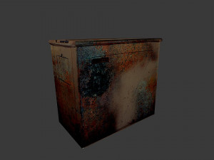 old washing machine 3D 모델