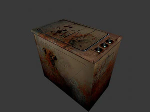 old washing machine 3D Model