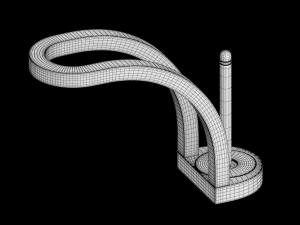 bathroom mixer set model white-black-chrome 3D-Modell