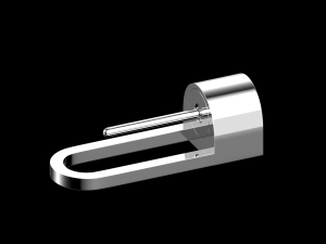 bathroom mixer set model white-black-chrome 3D-Modell