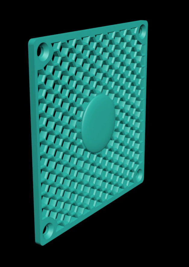 panggangan untuk pendingin komputer 120 mm Model Cetak 3D .c4d .max .obj .3ds .fbx .stl .blend 