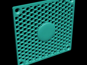 panggangan untuk pendingin komputer 120 mm Model Cetak 3D