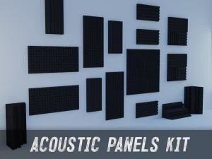 paquete de paneles acusticos Modelo 3D