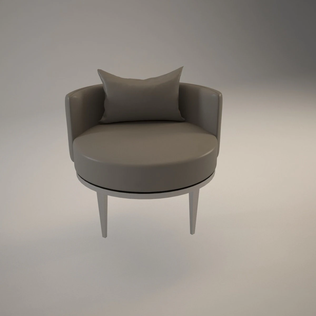 round armchair 3D Model .c4d .max .obj .3ds .fbx .stl .blend 