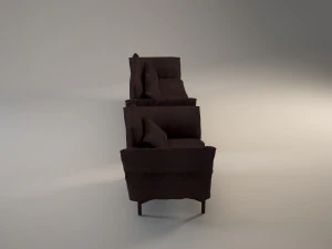 sofa and armchair 3D Model