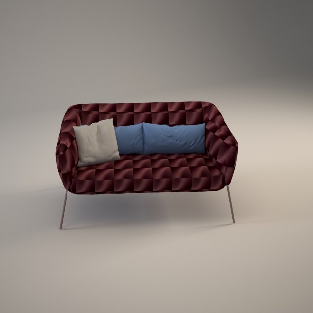 nikos sofa 3D 模型 .c4d .max .obj .3ds .fbx .stl .blend 