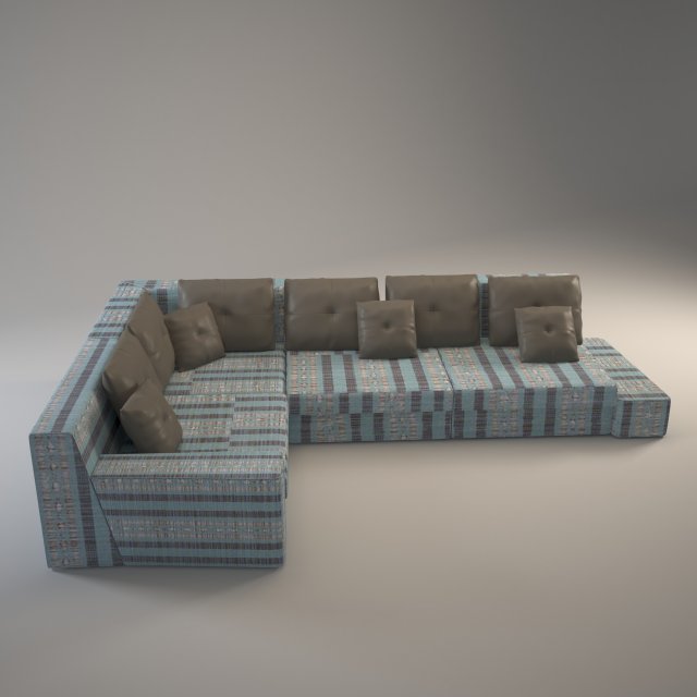 milan modular sofa 3D Модель .c4d .max .obj .3ds .fbx .stl .blend 