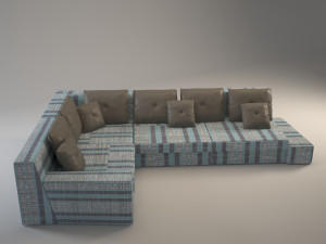 milan modular sofa 3D 모델