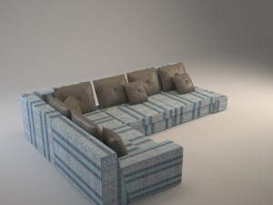 milan modular sofa 3D Модель
