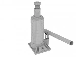 hydraulic bottle jack 3D Model