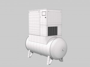 air compressor abac Model 3D