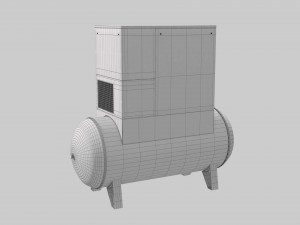 air compressor abac Model 3D