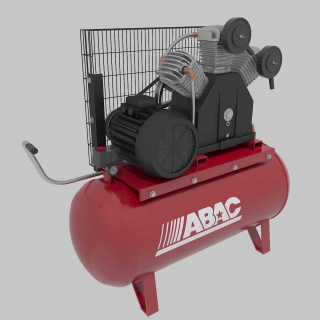 air compressor abac 3D Модель .c4d .max .obj .3ds .fbx .stl .blend 