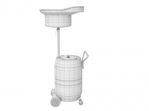 waste oil drain 3D-Modell