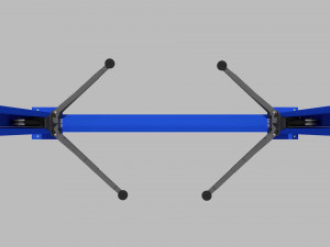 two post car lift Model 3D