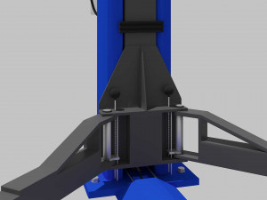 two post car lift Model 3D