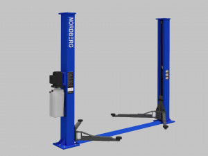 two post car lift Model 3D