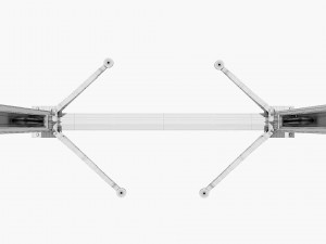 two post car lift Model 3D