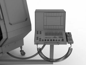corded milling machine abene vhf-680 3D Model
