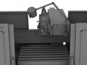 corded milling machine abene vhf-680 3D Model