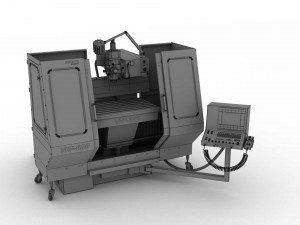 corded milling machine abene vhf-680 Model 3D