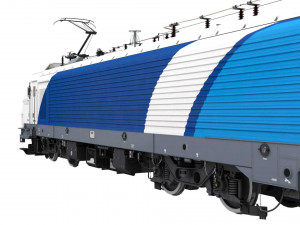 electric locomotive bkg1 3D Model