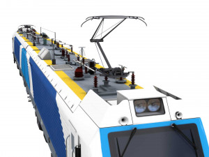 electric locomotive bkg1 3D Model