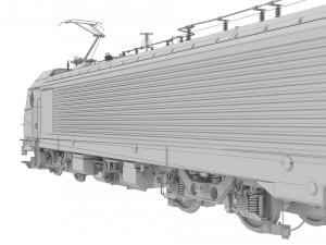 electric locomotive bkg1 3D Model