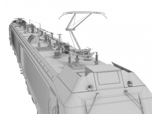 electric locomotive bkg1 3D Model