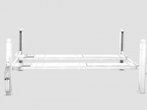 4 post car lift Modelo 3D