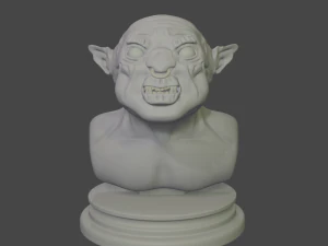 busto di orco Modello di stampa 3D