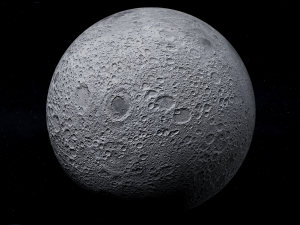 moon photorealistic 3D Model