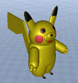 pikachu 3D Model .c4d .max .obj .3ds .fbx .stl .blend 