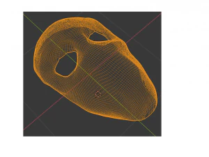 m&aacute;scara Modelo 3D