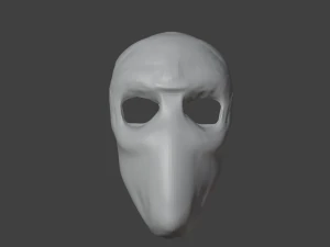 m&aacute;scara Modelo 3D