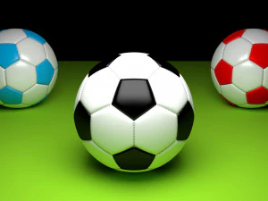 voetballen 3D Model