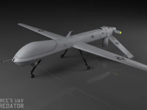 mq-1a predatore uav Modello 3D