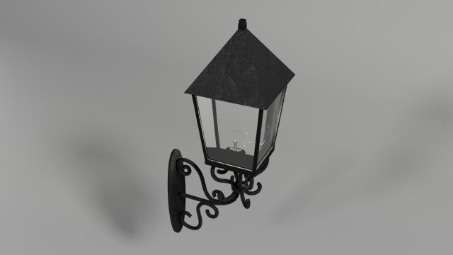wall street lamp 3D Model .c4d .max .obj .3ds .fbx .stl .blend 