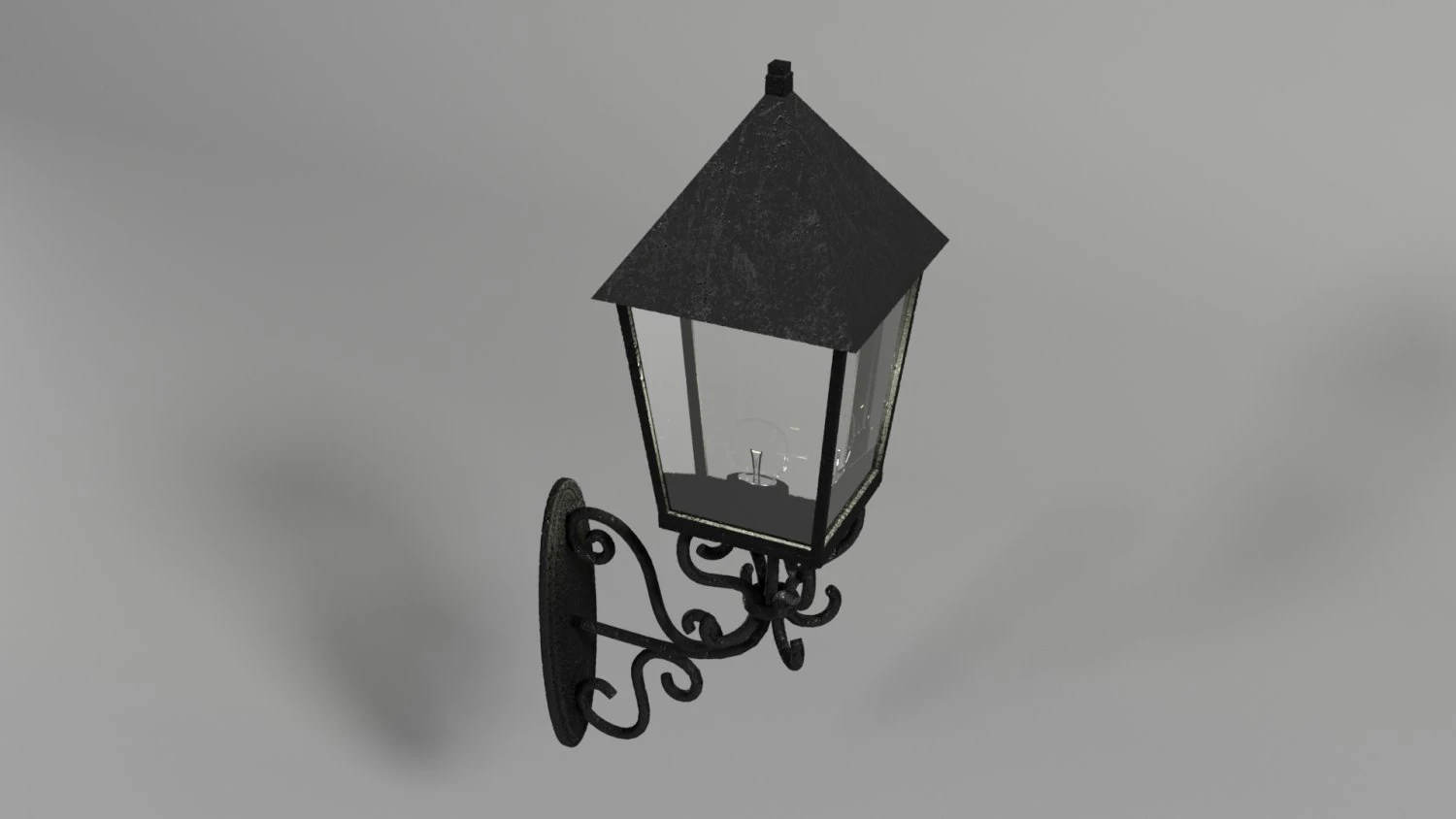 wall street lamp 3D Model .c4d .max .obj .3ds .fbx .stl .blend 