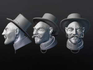 HEAD IN A HAT 3D 모델