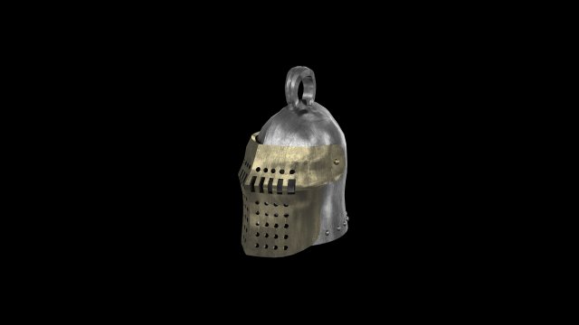helmet bascinet griffon Model do druku 3D .c4d .max .obj .3ds .fbx .stl .blend 
