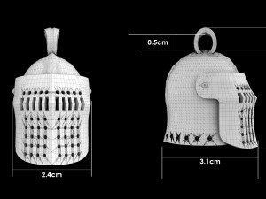 helmet bascinet griffon Model do druku 3D