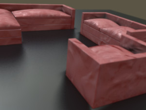 leather couch Modelo 3D
