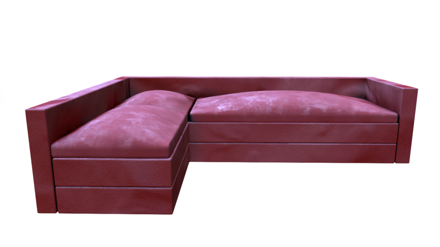 leather couch 3D Model .c4d .max .obj .3ds .fbx .stl .blend 