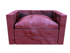 leather couch 3D Model
