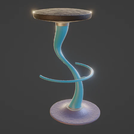 modern bar stool 3D Model .c4d .max .obj .3ds .fbx .stl .blend 