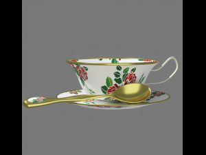 teacupsetrose 3D 모델