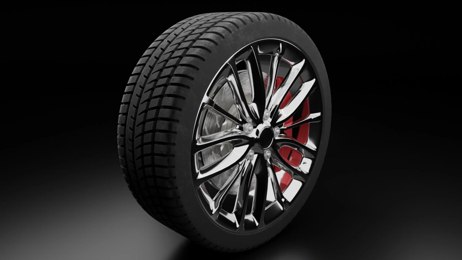 car wheel 3D Model .c4d .max .obj .3ds .fbx .stl .blend 
